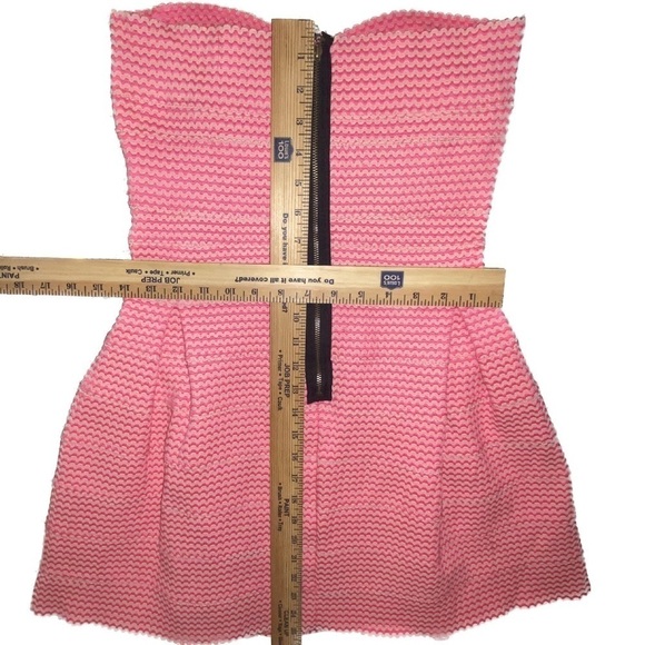 L'atiste Prom / Spring Formal Bandage Dress in Barbie Pink and Cream size Large - Picture 11 of 11